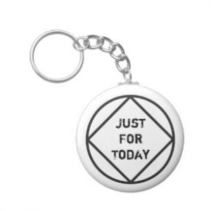 "just for today" narcotics anonymous key ring