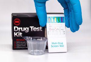 Picture of a drug test kit.